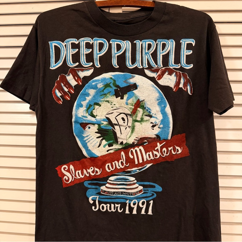 1991 Deep Purple “Slaves & Masters” Single Stitch - Picture 2 of 5
